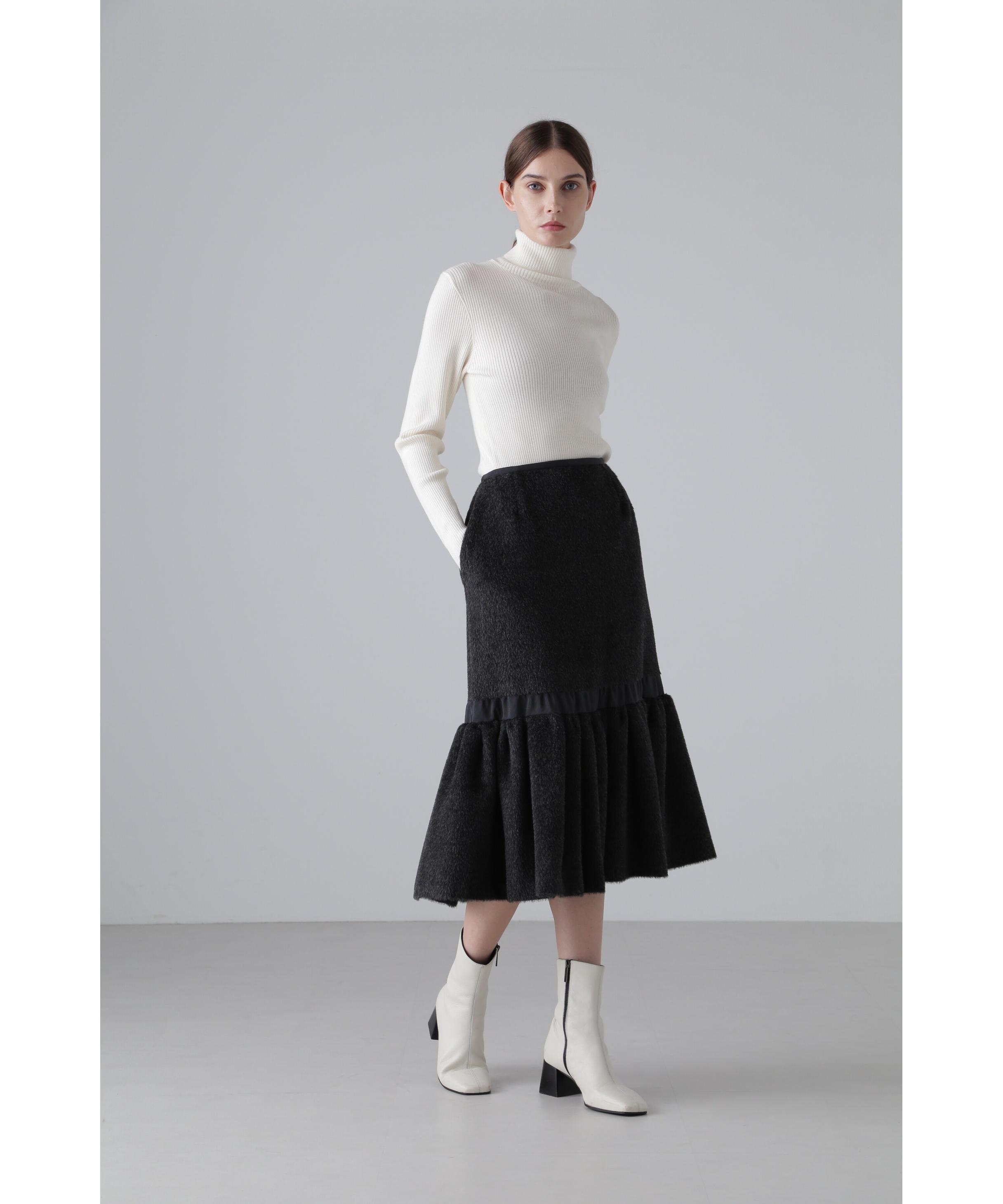 ADORE スーリーアルパカライトシャギースカート グレー 36 ADORE スーリーアルパカライトシャギースカート グレー 36