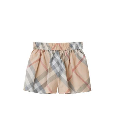 チェック コットンショーツ