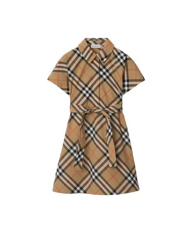 チェック コットン シャツドレス