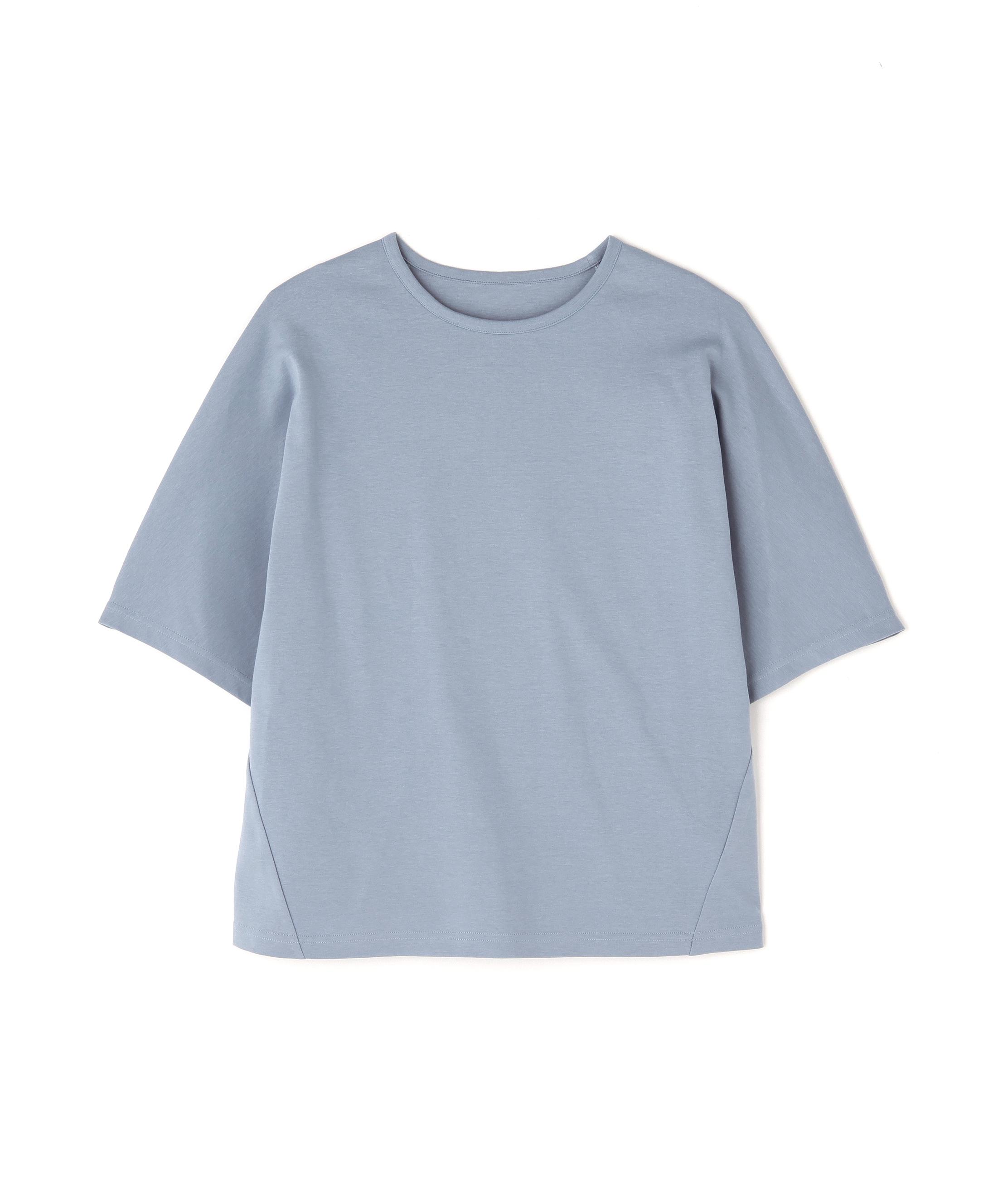 Tシャツ・カットソー AIE FW23 QAUDRI SHIRT (NS952_A-BLUE) Buy Blue Script Text Relaxed Fit Graphic Print Heavy Weight