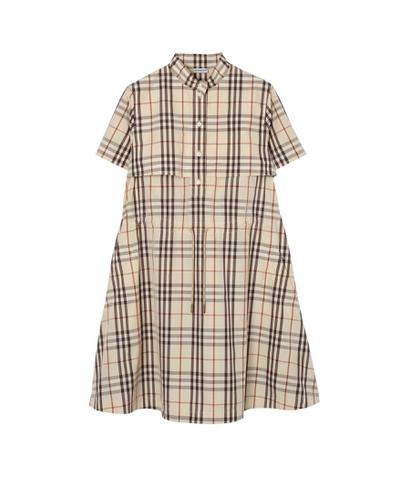 チェック コットンドレス