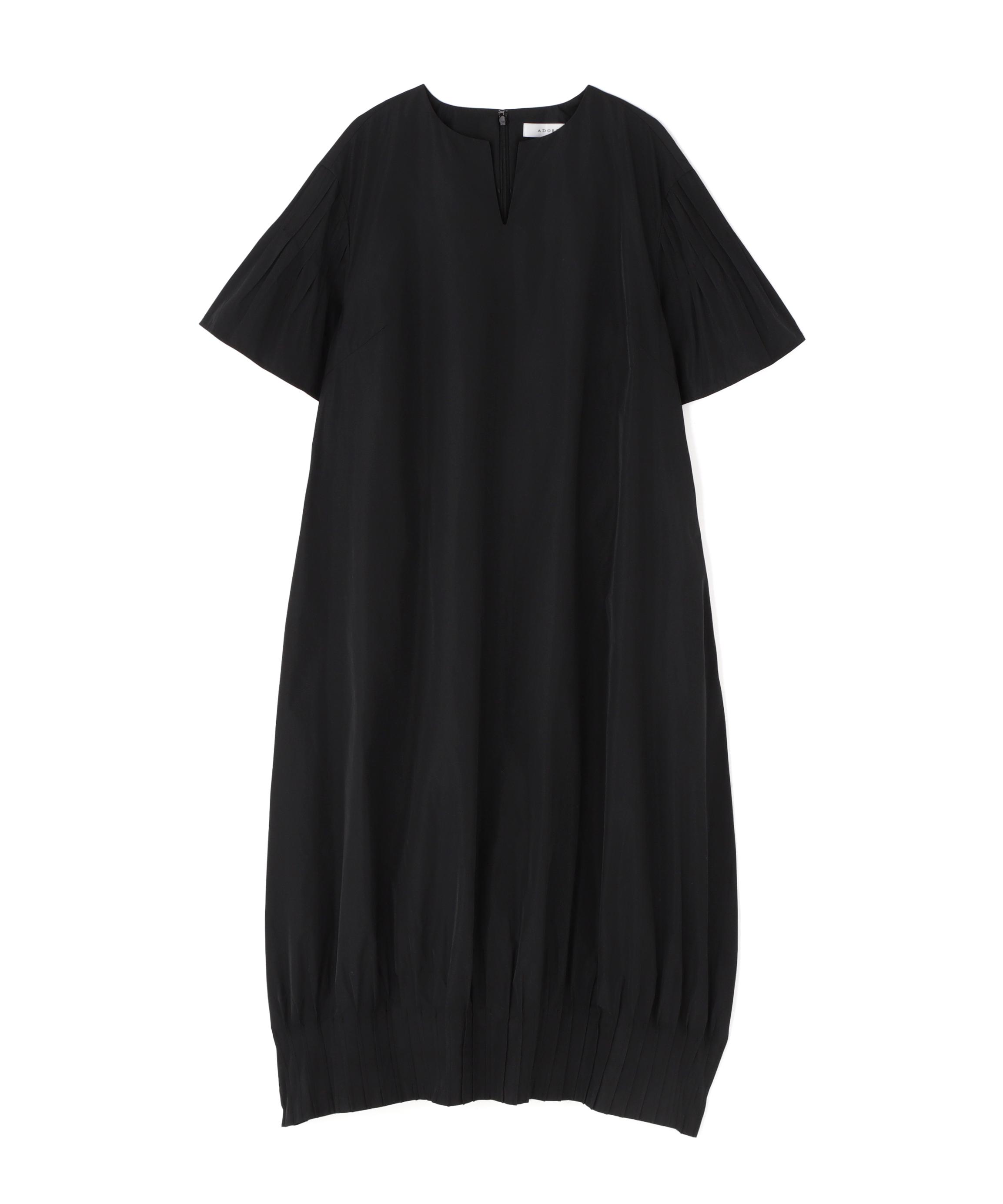 ADORE マイクロタフタワンピース ブラック 38 ADORE マイクロタフタワンピース ブラック 38