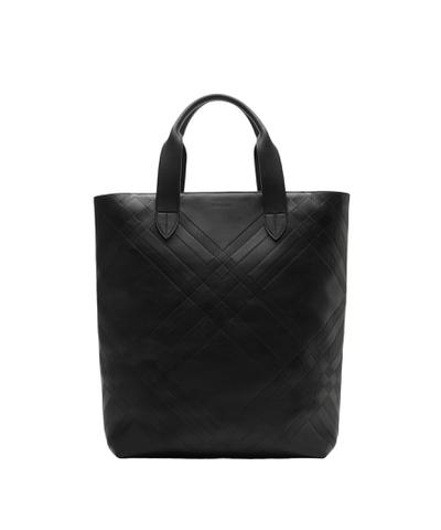 エンボスチェック トート