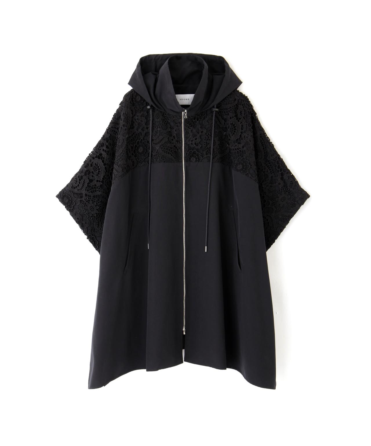 ADORE ◆コンパクトグログランコート ブラック 38 ADORE ◆コンパクトグログランコート ブラック 38