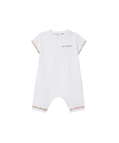 チェックトリム コットンデイウェア