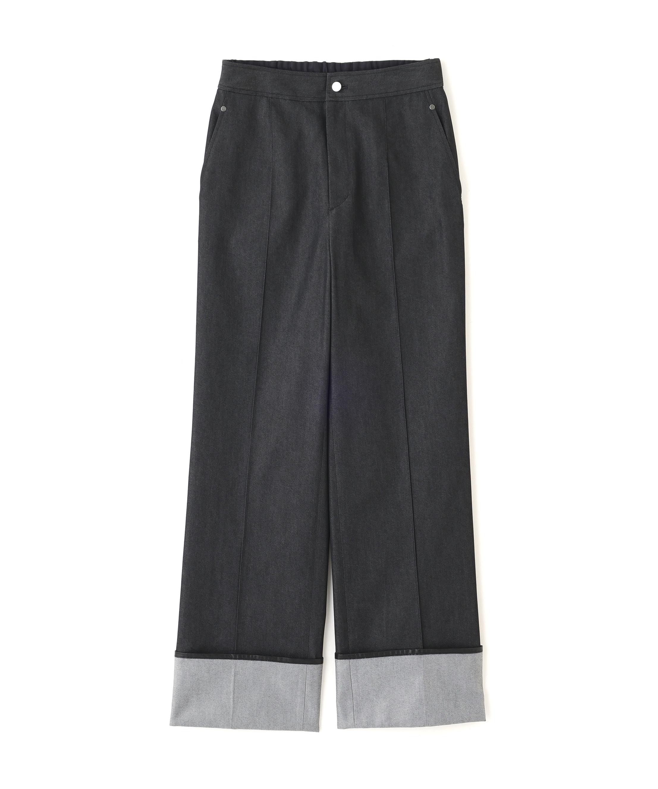ADORE デニムライクストレッチパンツ ブラック 36 ADORE デニムライクストレッチパンツ ブラック 36