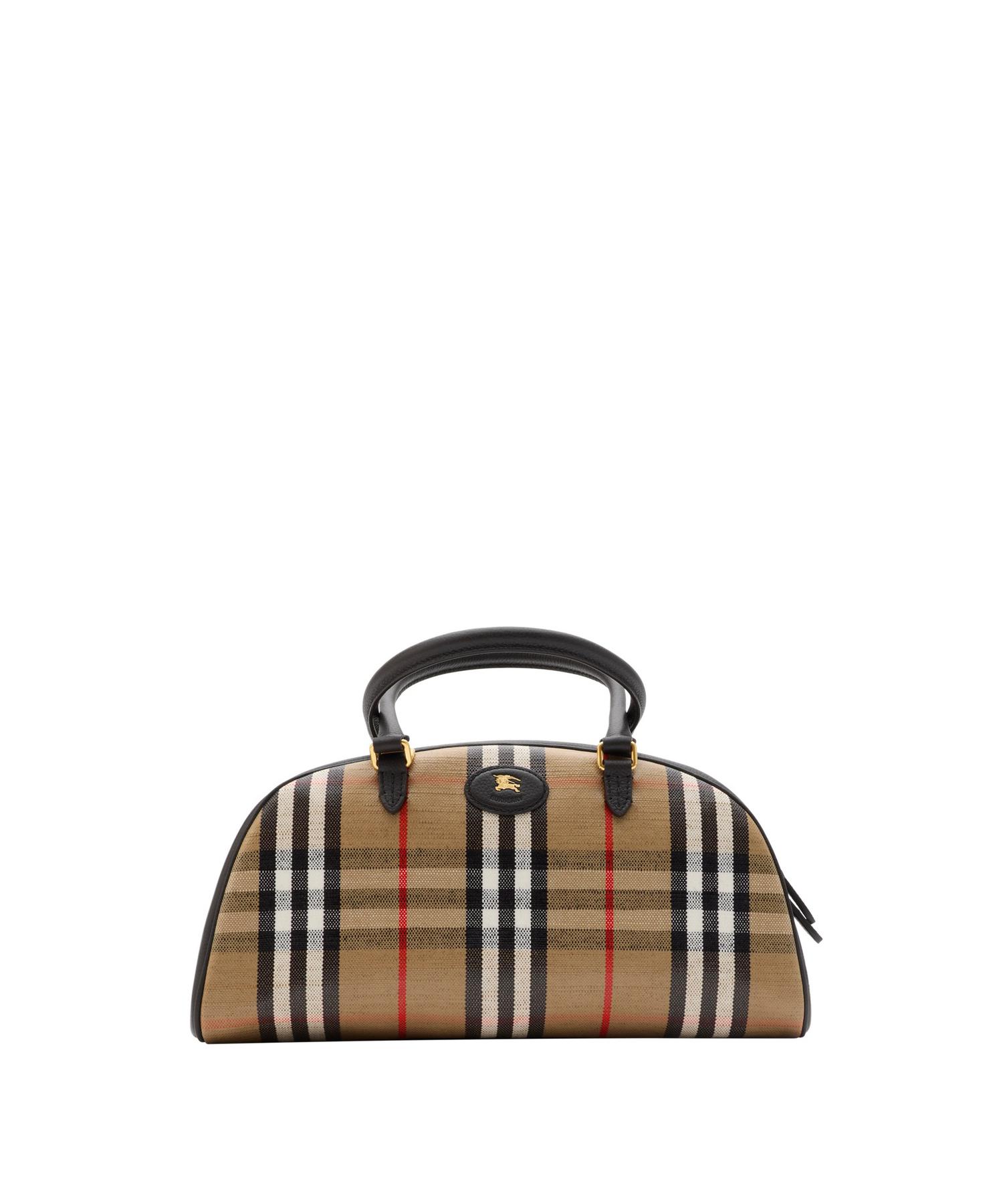 【BURBERRY】バーバリー ハイランド ボウリングバッグ★ベージュ バーバリー BURBERRY バッグ ミニボストン 2WAY ショルダー