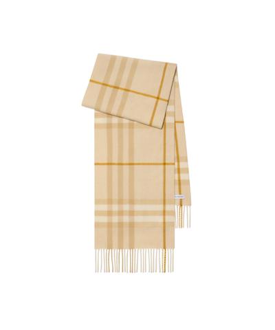 チェック カシミアスカーフ