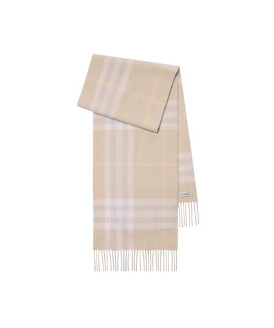 チェック カシミアスカーフ