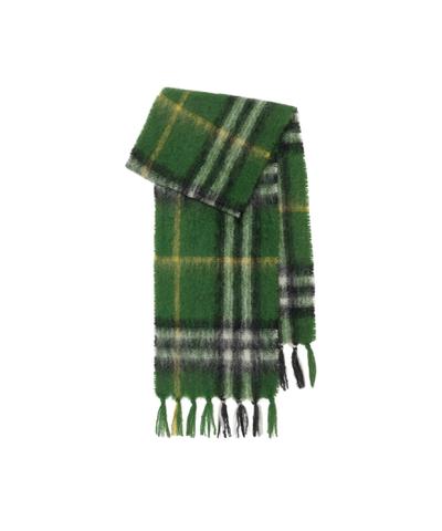 チェック モヘアウール スカーフ