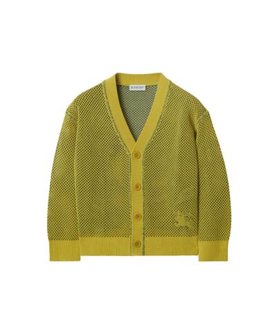 コットンナイロン メッシュ カーディガン