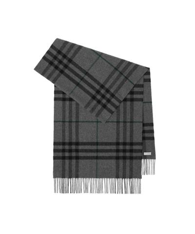 ワイド チェック カシミアスカーフ
