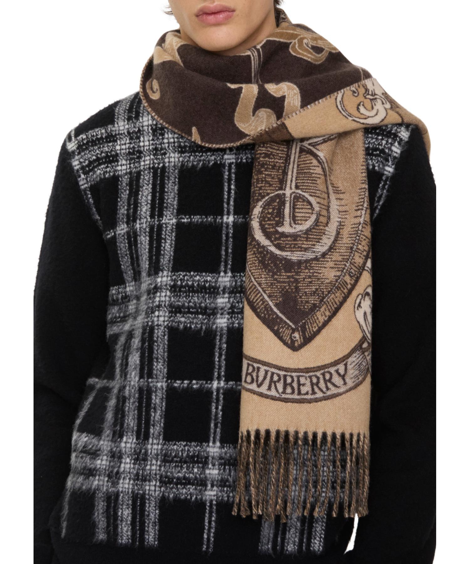 【現行品/国内正規品】BURBERRY カシミアスカーフ ナイト/アイビー チェック カシミアスカーフ (ナイト) | Burberry®公式サイト