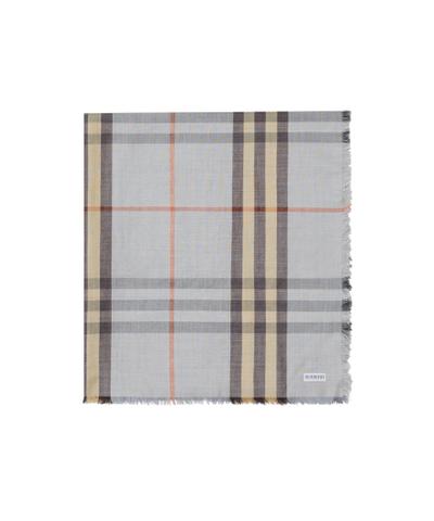 リバーシブル チェック ウールシルクスカーフ