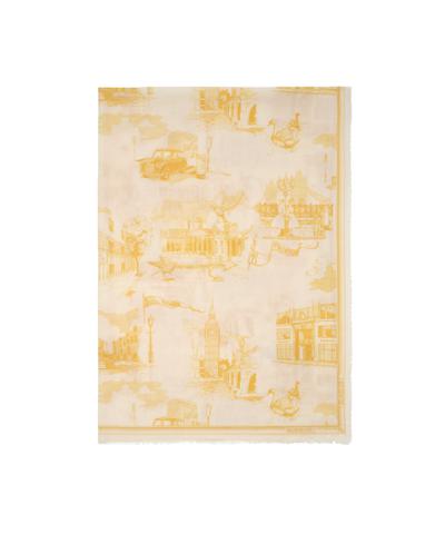 ロンドン ランドマーク ウールシルクスカーフ