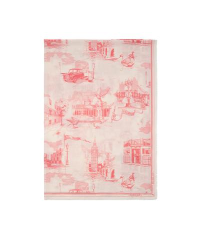 ロンドン ランドマーク ウールシルクスカーフ