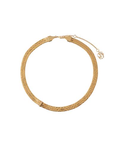 エングレイブチェック ネックレス