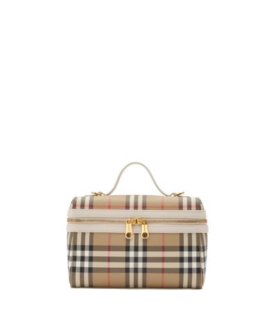 チェック バニティバッグ□