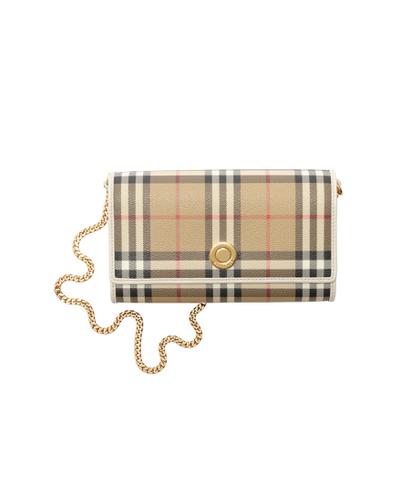 Check Chain Strap Wallet