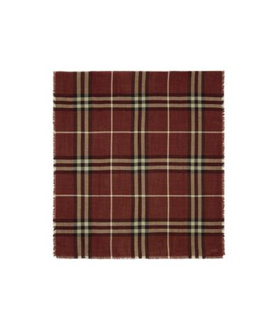 ワイド リバーシブル チェック ウールシルクスカーフ