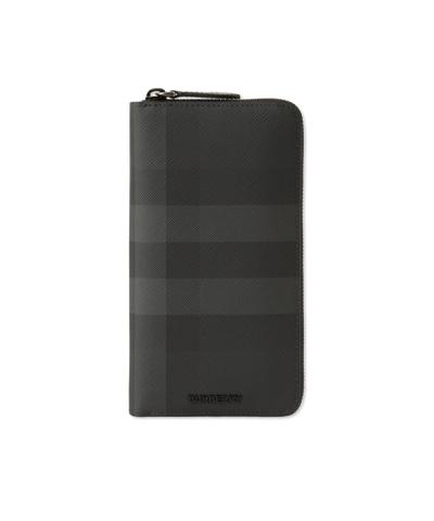 チェック ジップウォレット