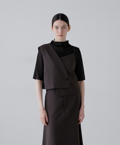 ◆ドライタッチトロアシメトップス