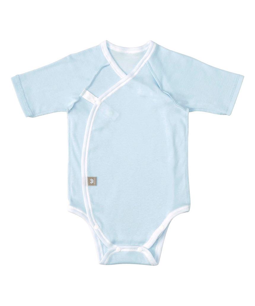 WACOALBABY ベビーロンパース(BGS385) サックス 60-70 WACOALBABY ベビーロンパース(BGS385) サックス 60-70