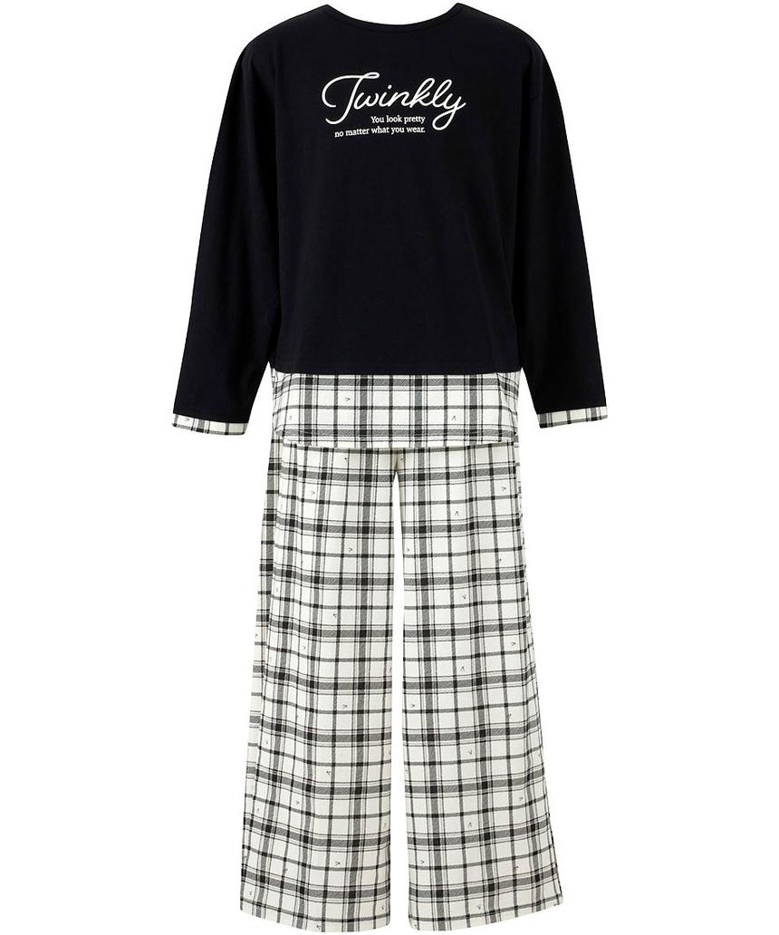 WACOALKIDS 女児パジャマ(CTR735) ブラック 8 WACOALKIDS 女児パジャマ(CTR735) ブラック 8