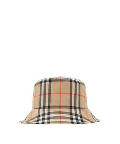 チェック コットン バケットハット