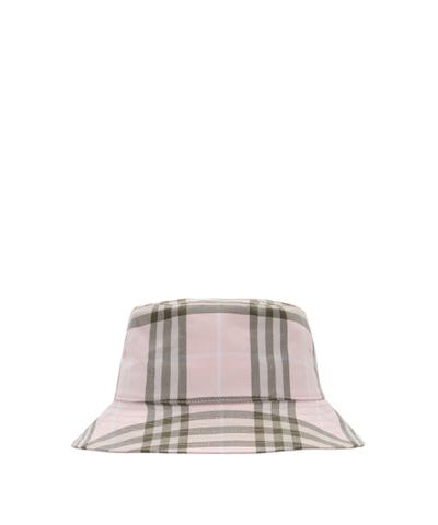 チェック コットン バケットハット
