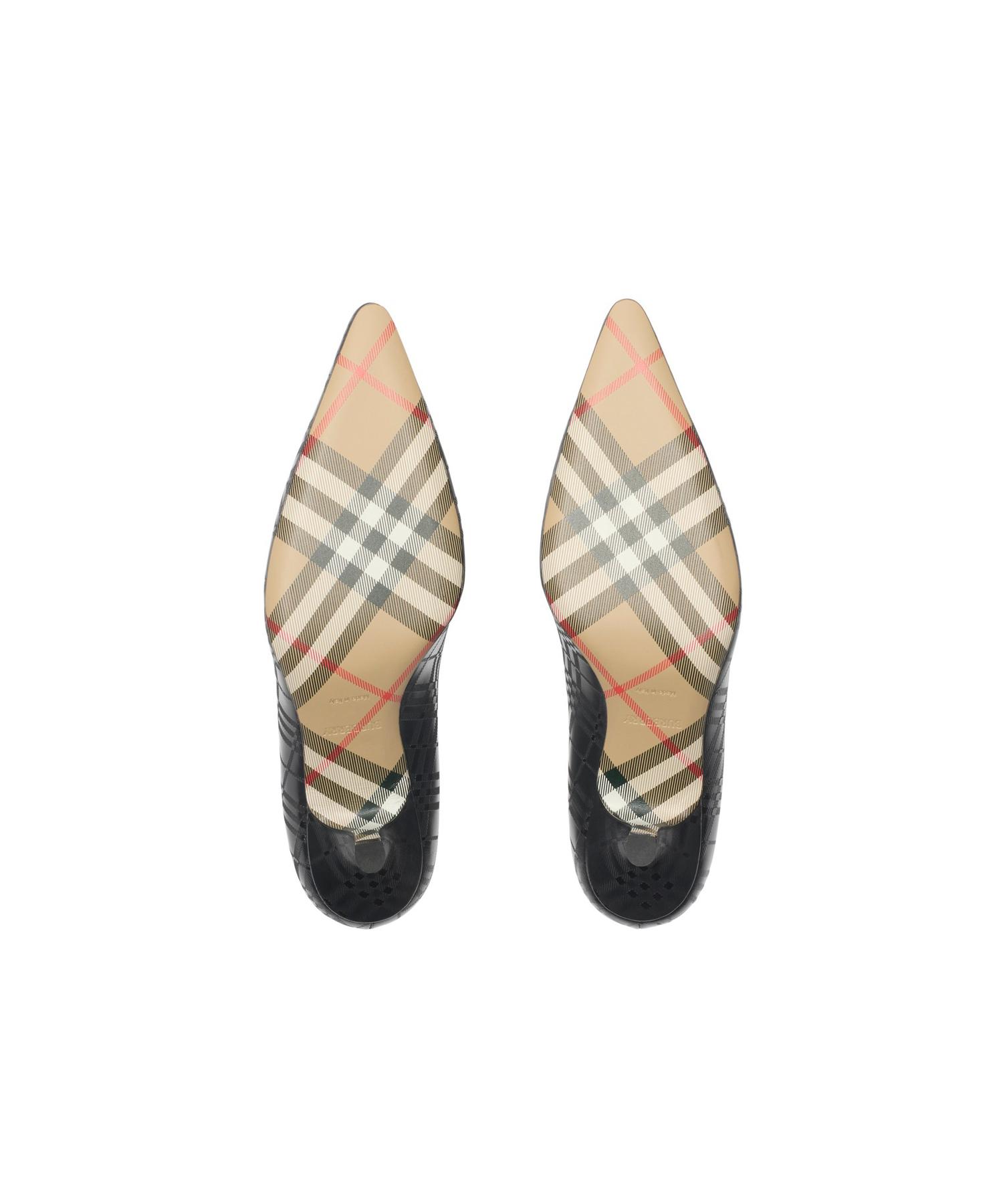 BURBERRY チェック柄 ポインテッドトゥパンプス チェック レザー デイム ローパンプス(O10763284)｜阪急百貨店公式通販