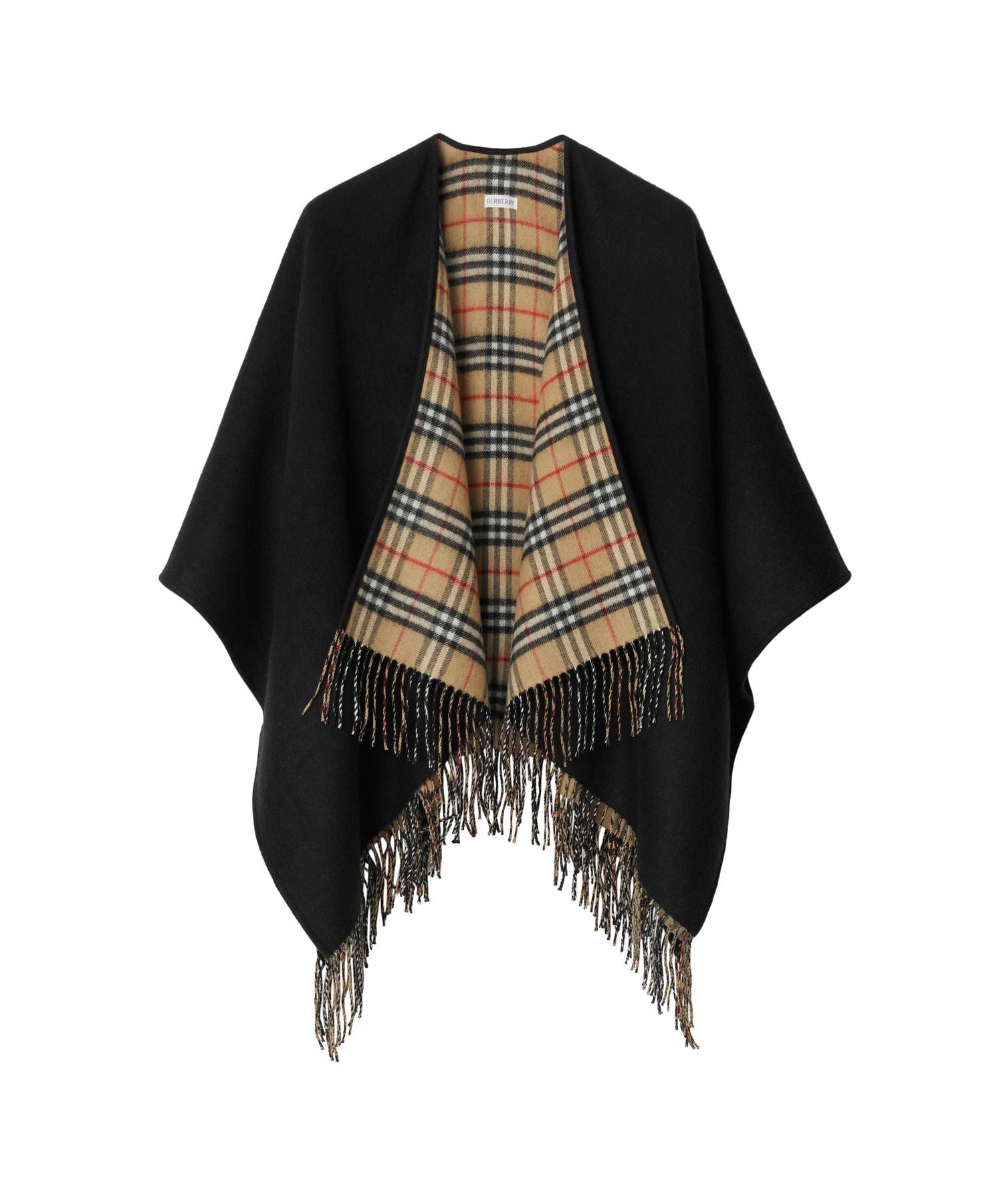 リバーシブル EKD チェック ウールケープ(O10563622)|阪急 リバーシブル EKD チェック ウールケープ(O10563622)|阪急