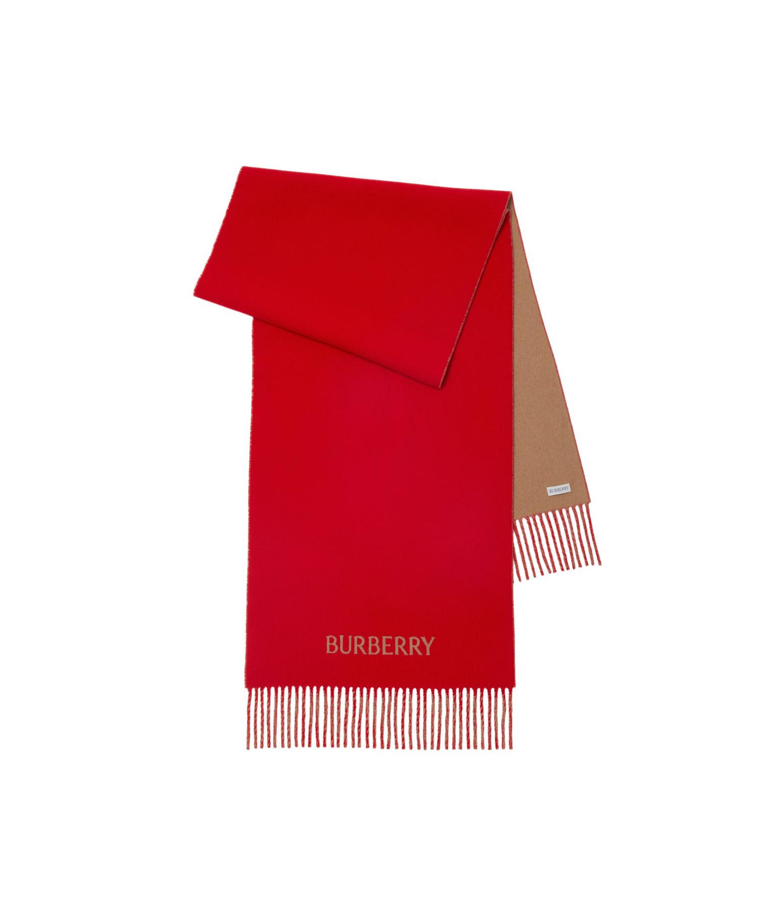 バーバリー（BURBERRY)リバーシブル EKD カシミアスカーフ リバーシブル EKD チェック カシミアスカーフ (ストーン