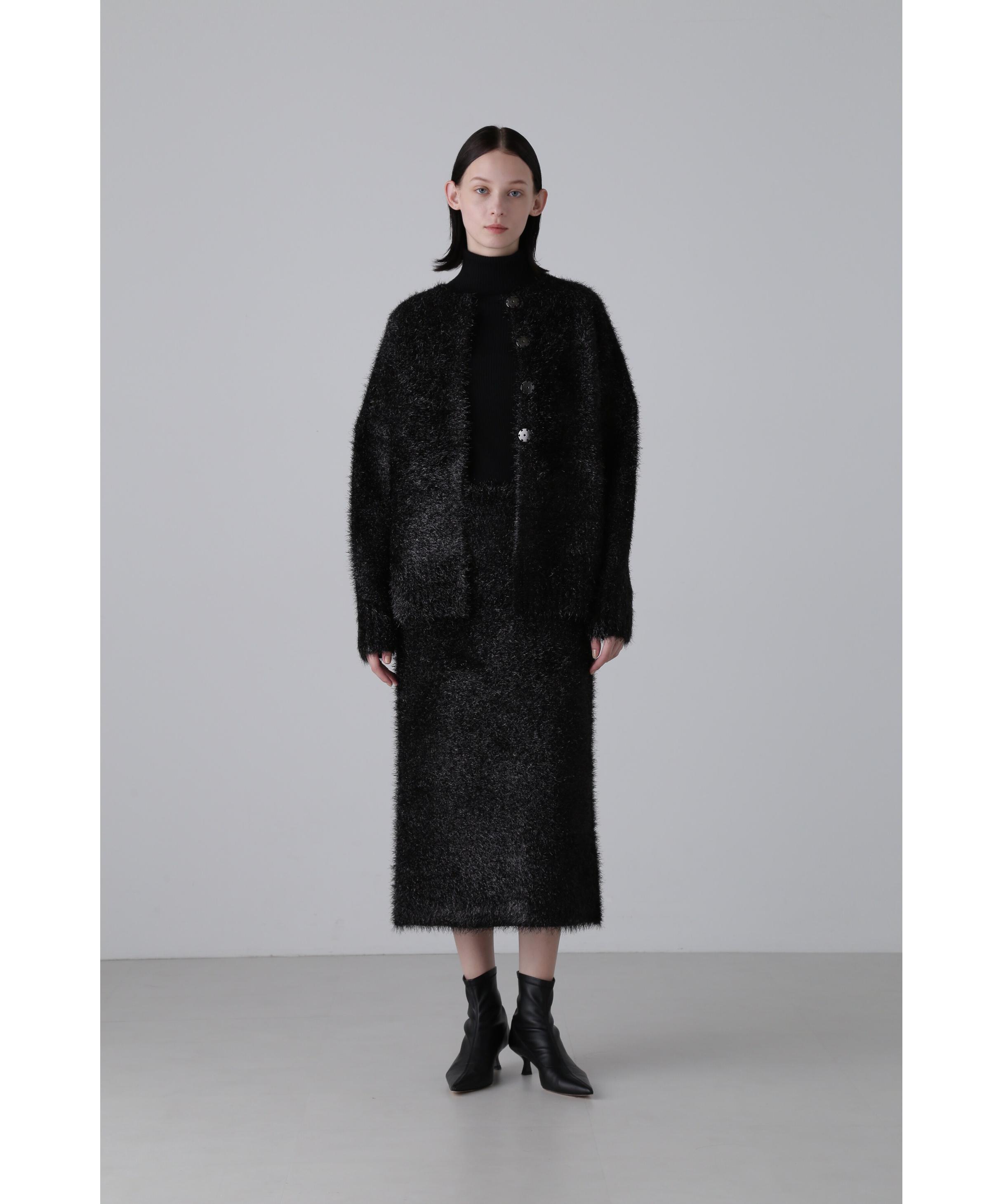 ADORE ◆スパークルラメニットスカート ブラック 38 ADORE ◆スパークルラメニットスカート ブラック 38