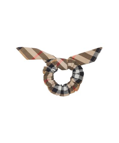 チェック コットンシュシュ