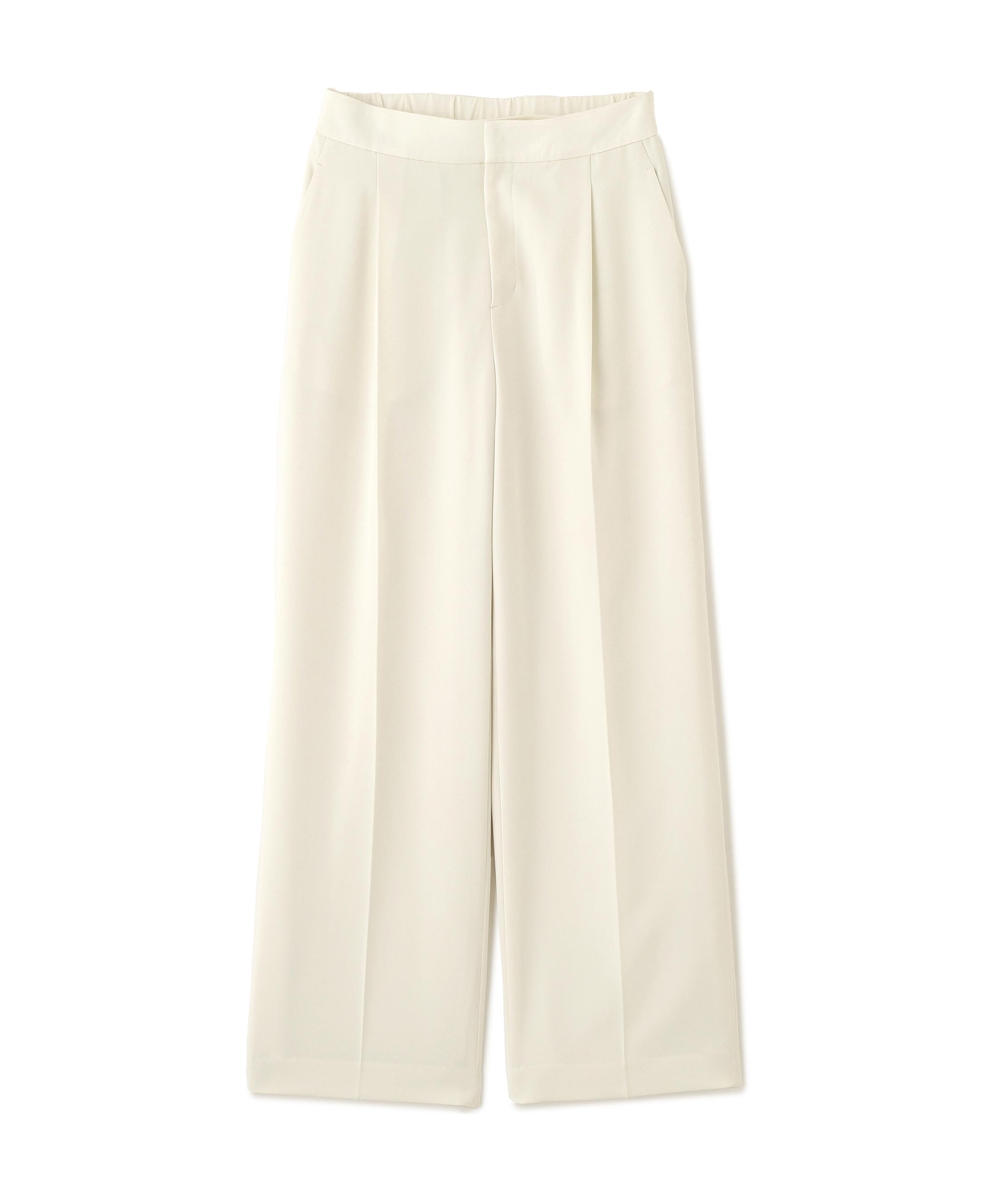 ADORE ストレッチジョーゼットパンツ ホワイト 36 ADORE ストレッチジョーゼットパンツ ホワイト 36
