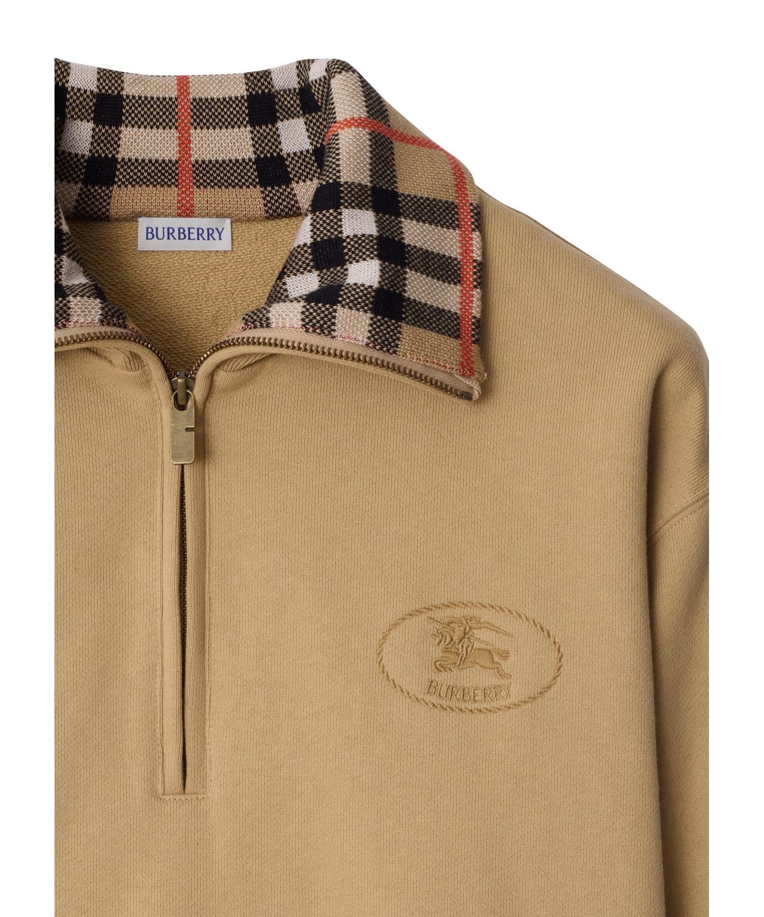 チェックカラーコットンハーフジップスウェットシャツ 三越伊勢丹 | burberry/バーバリー通販 | チェックカラー