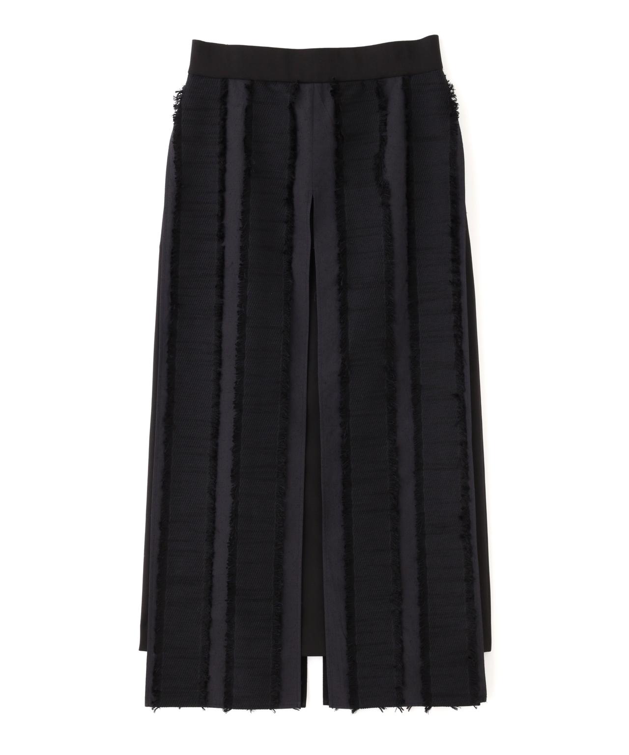 ADORE アドーアWジャガード ジャージー スカート38 ブラック