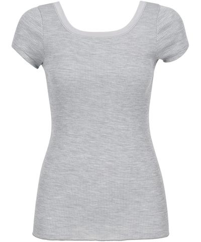 シルク混　レディスインナー　トップ（２分袖）（ＣＬＣ２６９）