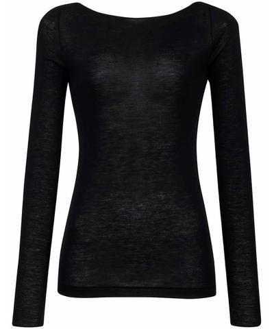 （カシミヤ混）　レディスインナー　トップ（長袖）（ＣＬＤ３６８）