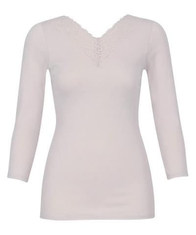 オーガニックコットン１００％　あったか　ゆったりタイプ　レディスインナー　トップ（８分袖）（ＣＬＤ３４１）