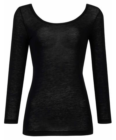 （カシミヤ混）　レディスインナー　トップ（８分袖）（ＣＬＤ３６７）